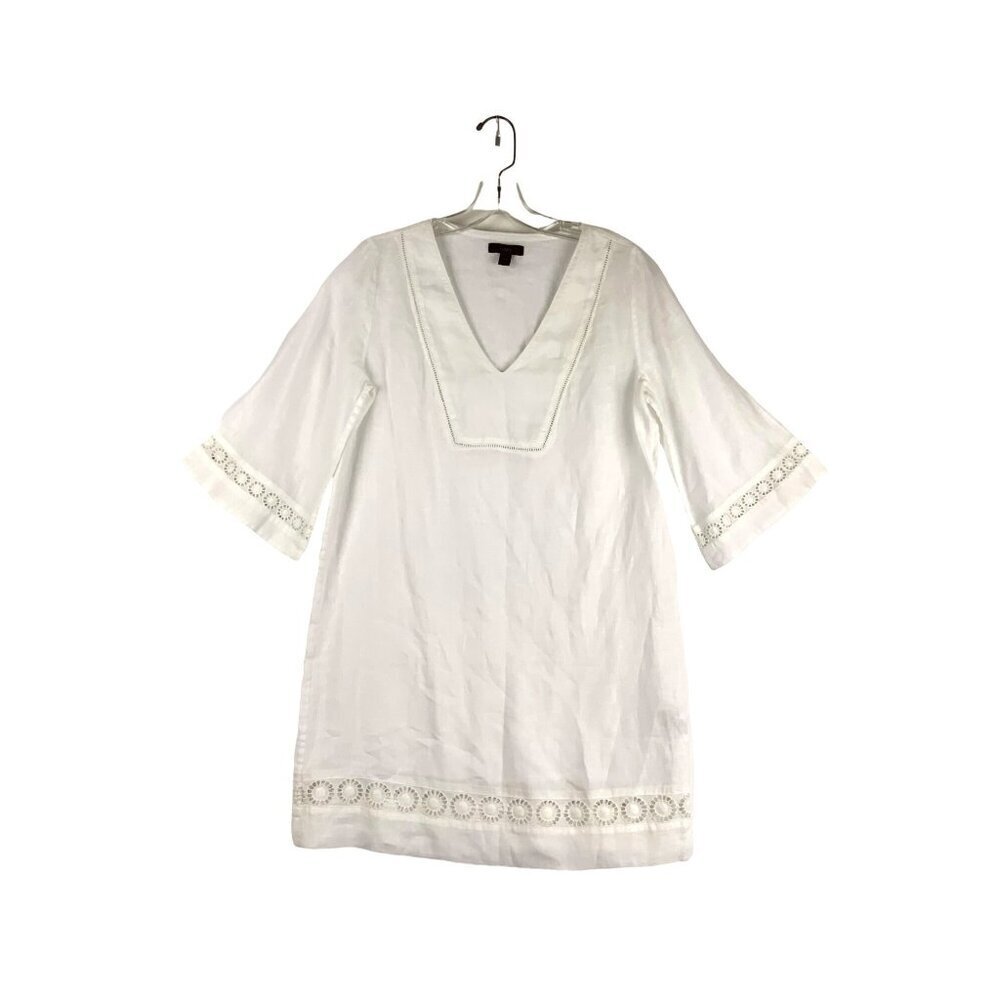 J Crew  womens linen/cotton mini dress XXS  although very oversized  38 chest  4